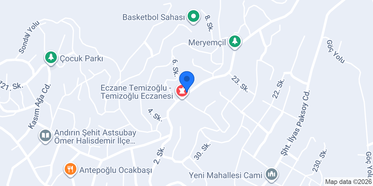 Cinkara Eczanesi konumu