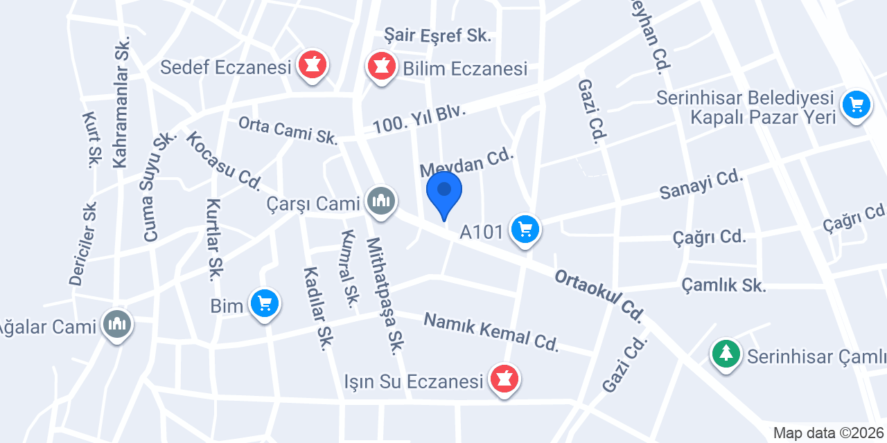 SMMM MUSTAFA YATÇI konumu