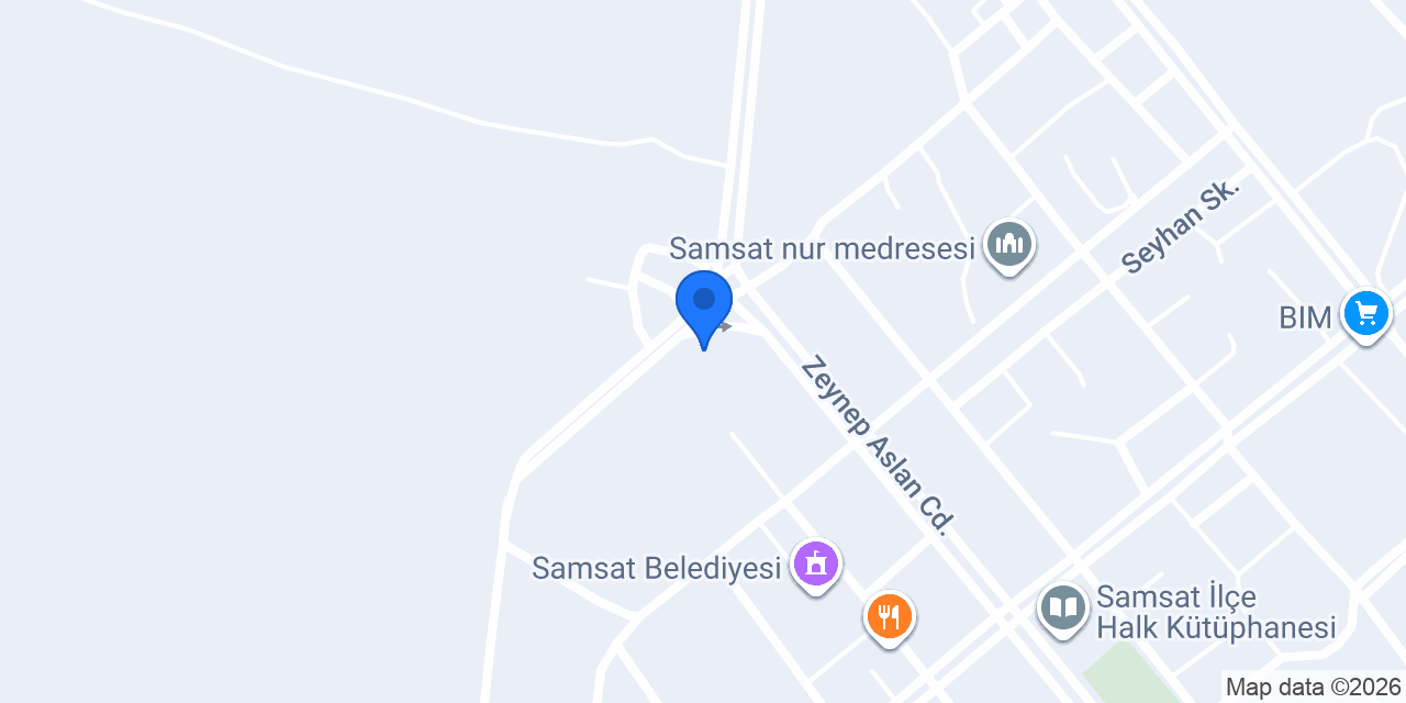 Samsat Lisesi konumu