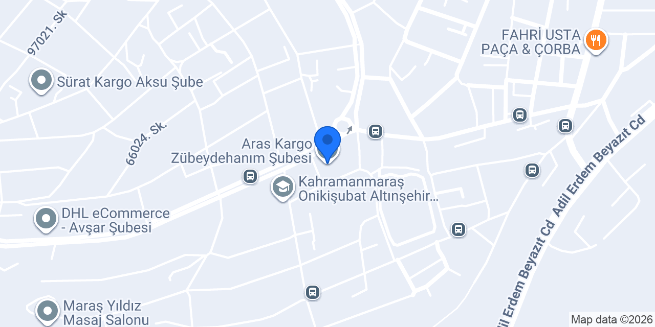 Aras Kargo Zübeydehanım Şubesi konumu