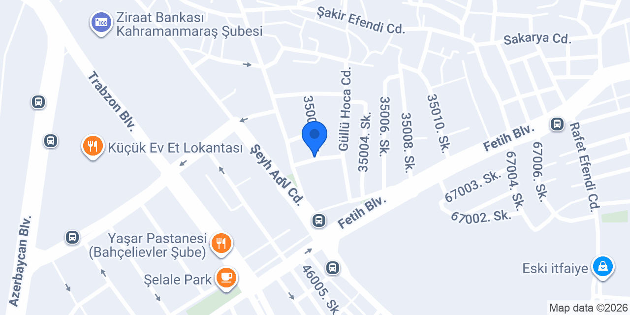 Kamer Diş Deposu konumu