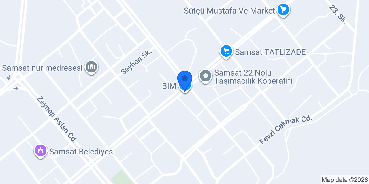 Ptt-samsat Şubesi konumu