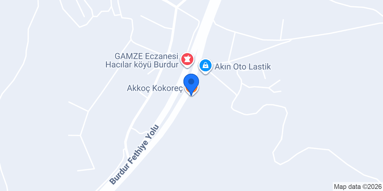Akkoç Kokoreç konumu