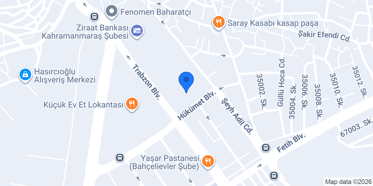 Kahramanmaraş Valiliği konumu
