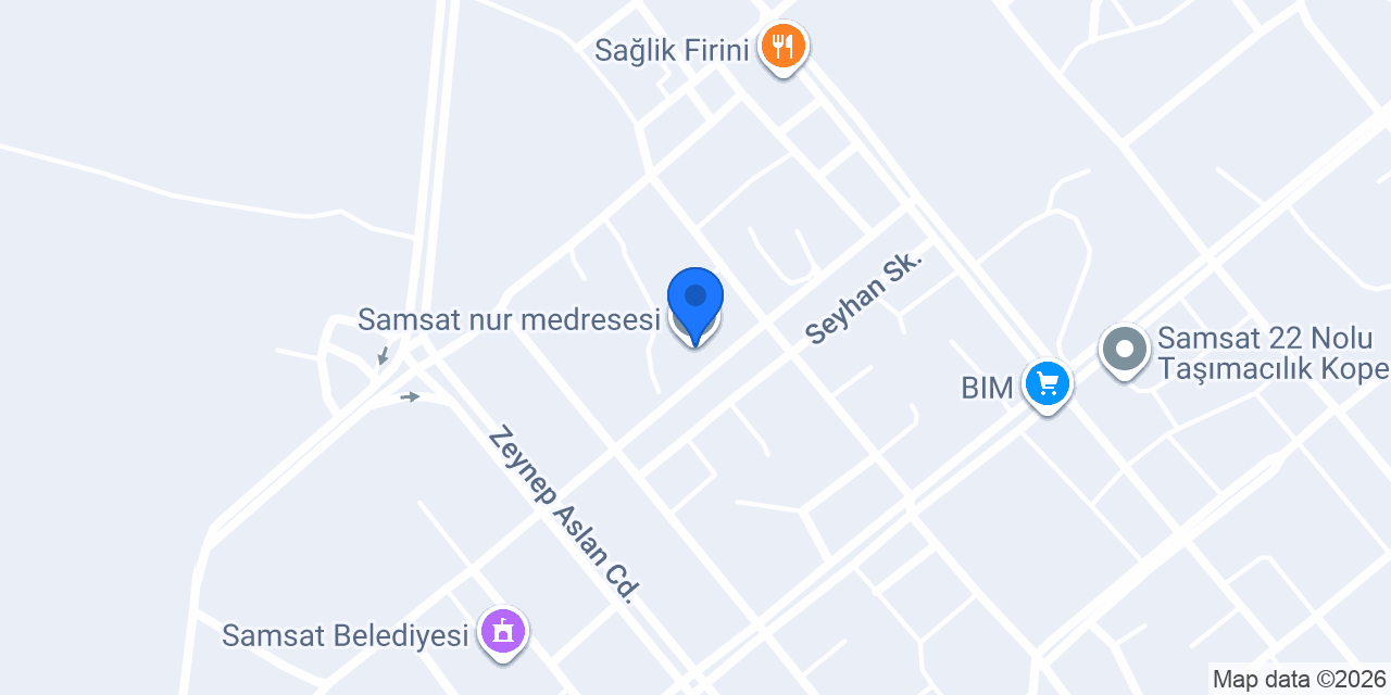 Samsat nur medresesi konumu