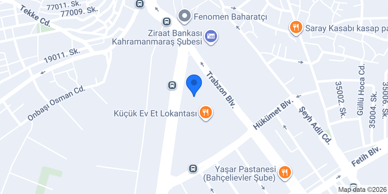 Kahramanmaraş Şûra Tercüme Bürosu konumu