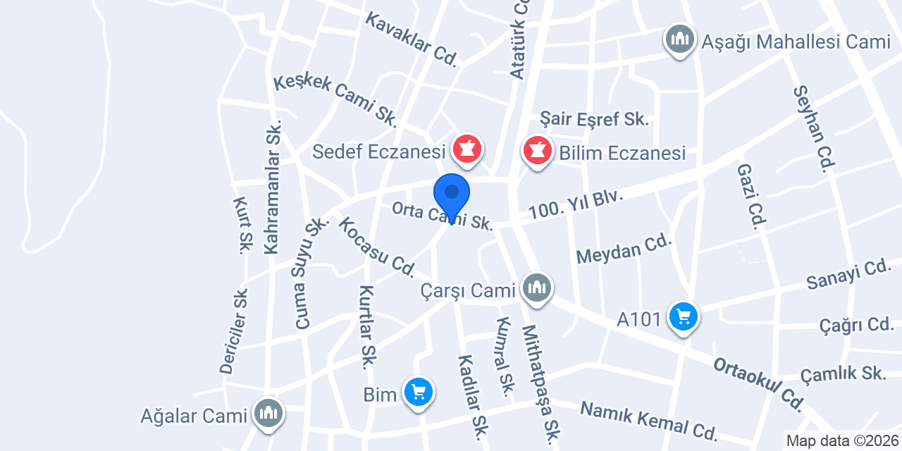 Kızılhisar Eczanesi konumu