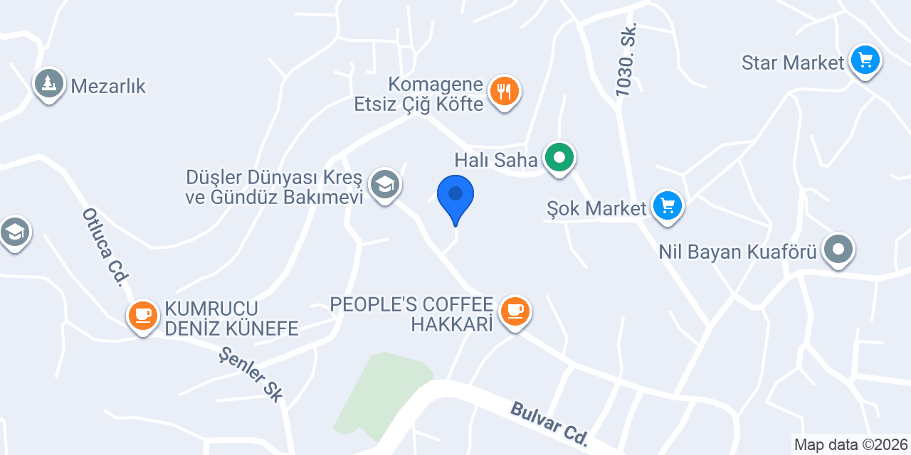 Hakkari duran yemekçilik konumu