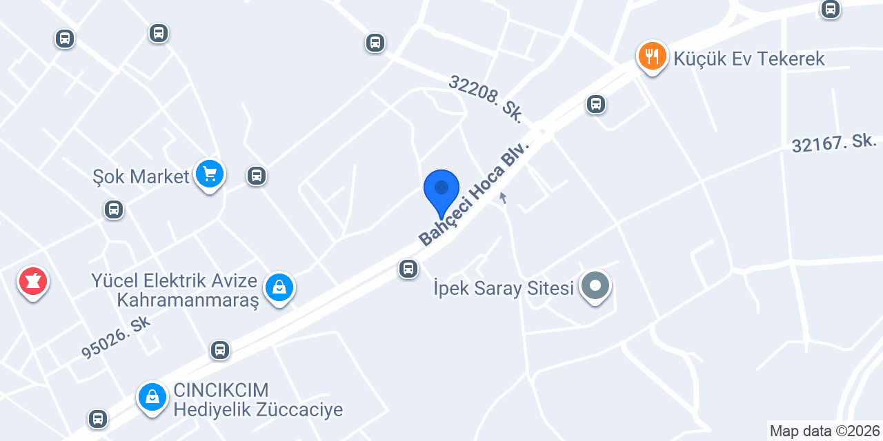 Hasırcıoğlu Perde Tekerek konumu