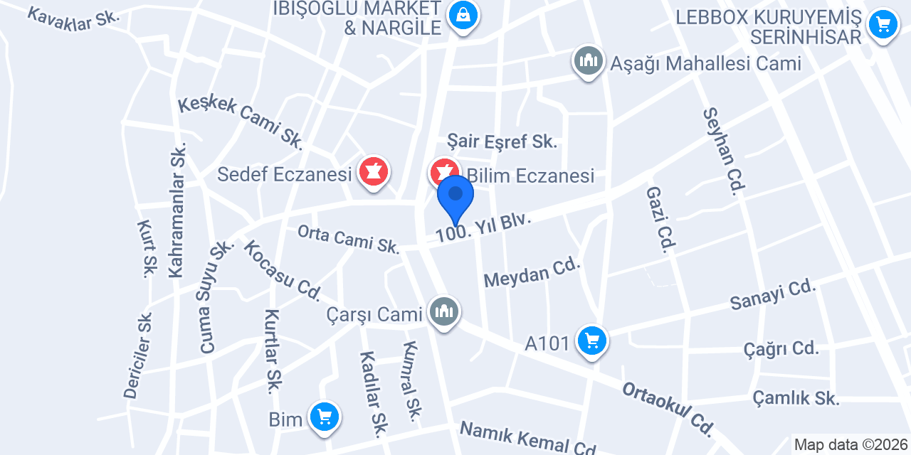 Serinhisar Noterliği konumu