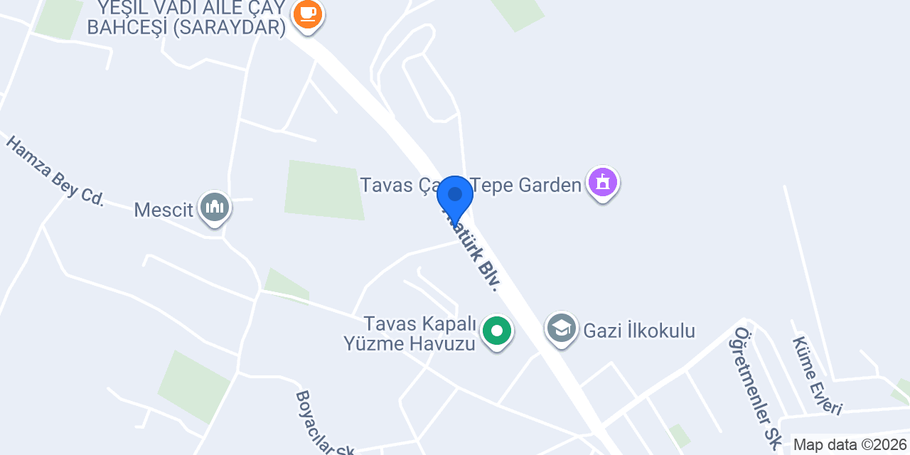 Tavas Aile Sağlığı merkezi konumu