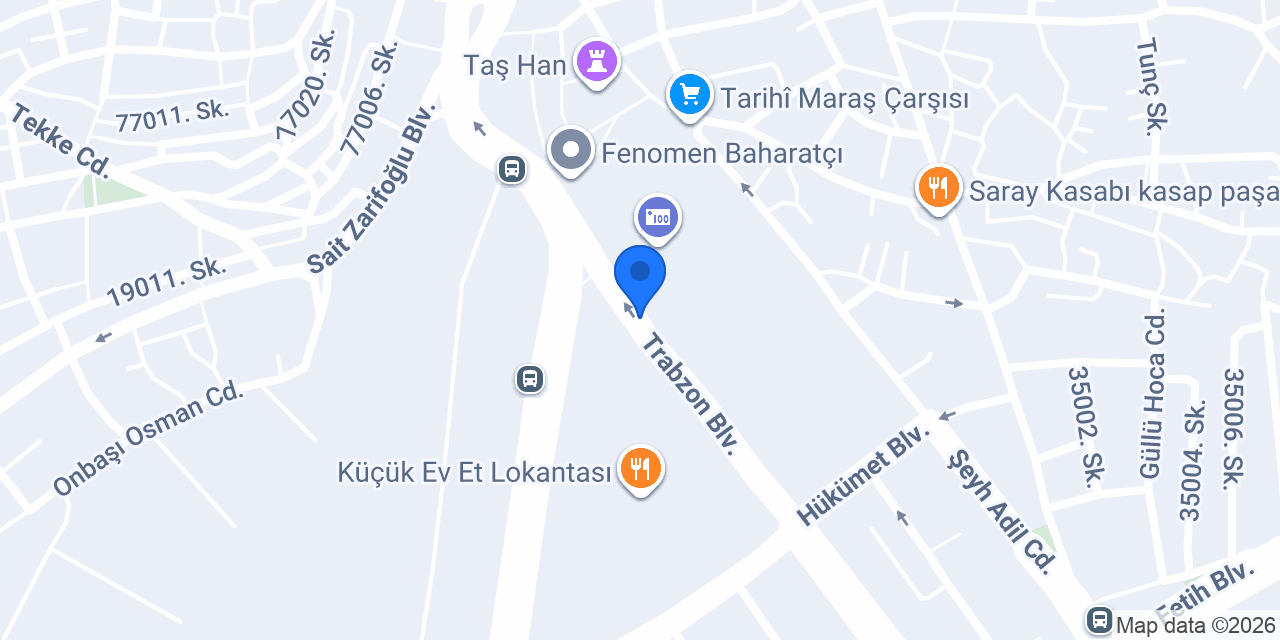 Organik Maraş yöresel konumu