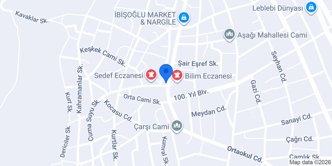 Yatağan Eczanesi konumu