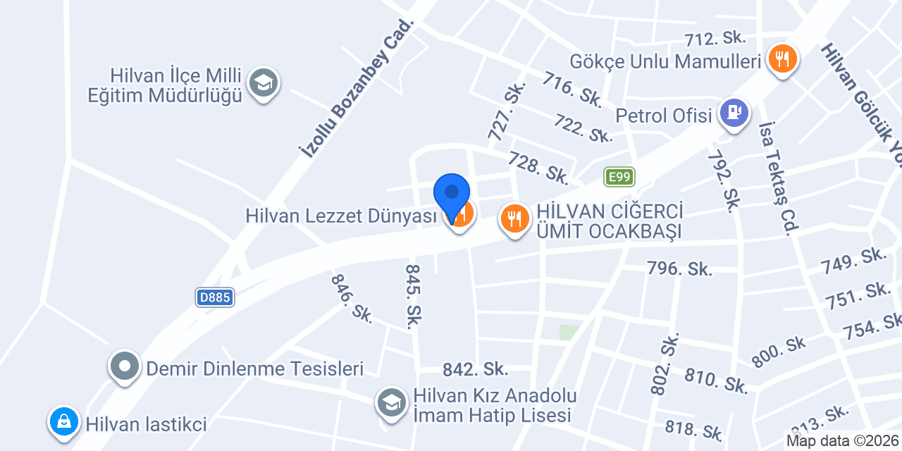 Öz Çetinkaya Otomotiv konumu