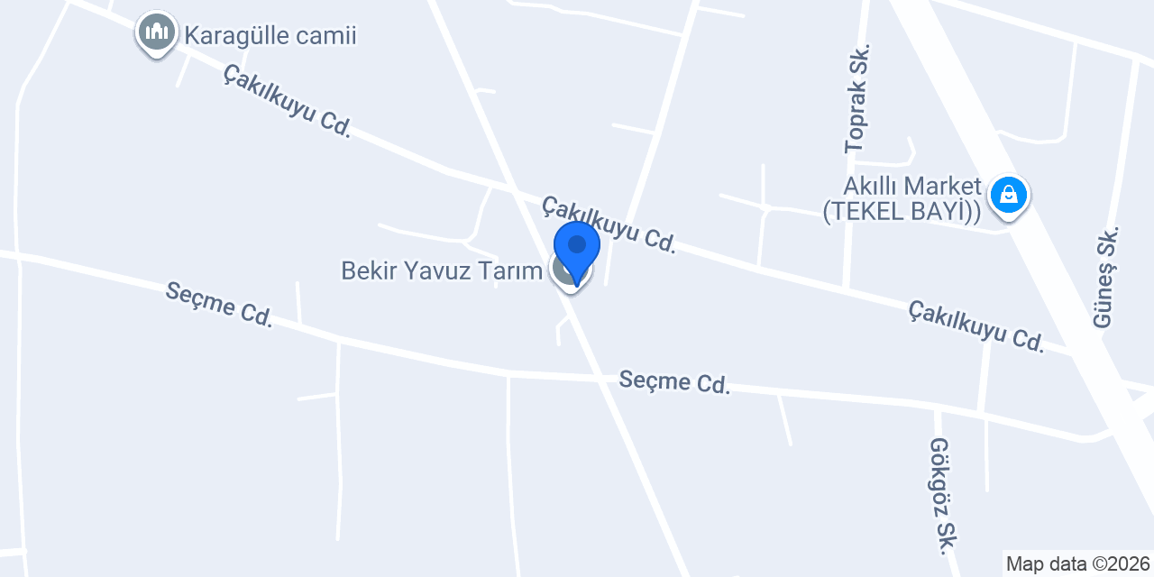 Bekir Yavuz Tarım konumu
