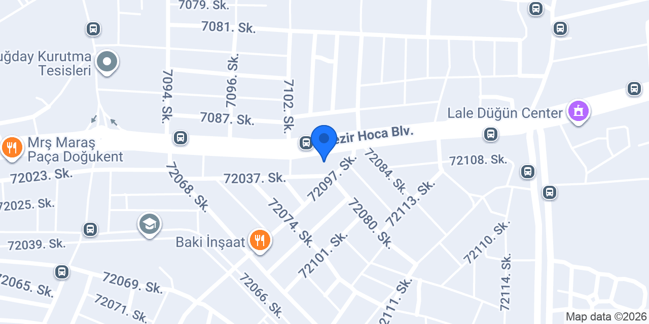 Mrş Maraş Paça Doğukent konumu