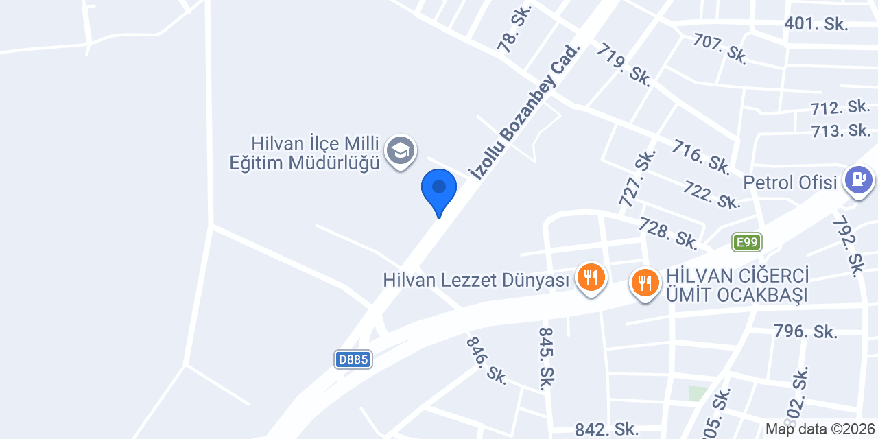 Hilvan Öğretmenevi konumu
