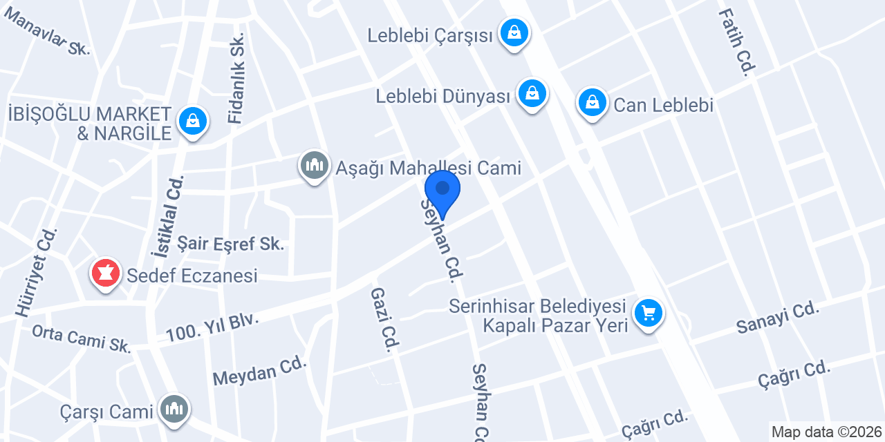 Serinhisar Müftülüğü konumu