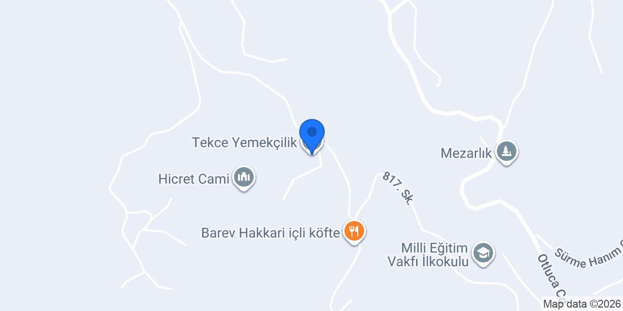 Tekce Yemekçilik konumu