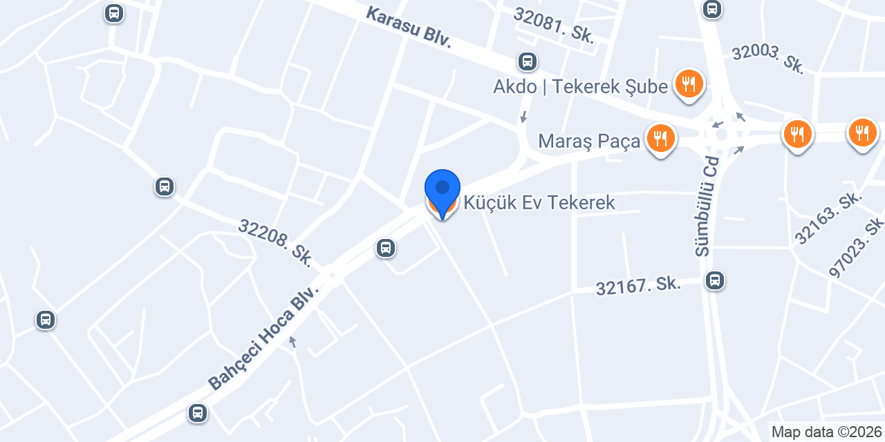Küçük Ev Tekerek konumu