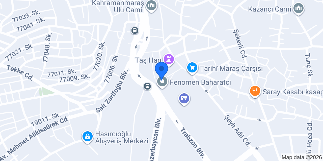 Maraş Bakırcılık konumu