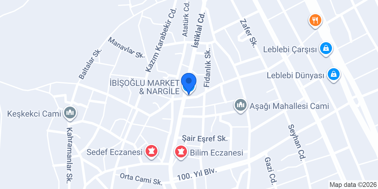 İBİŞOĞLU MARKET & NARGİLE konumu