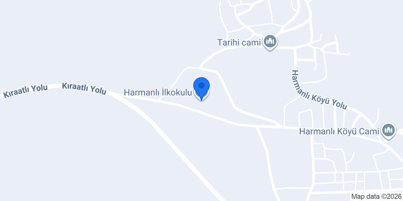 Harmanlı İlkokulu konumu