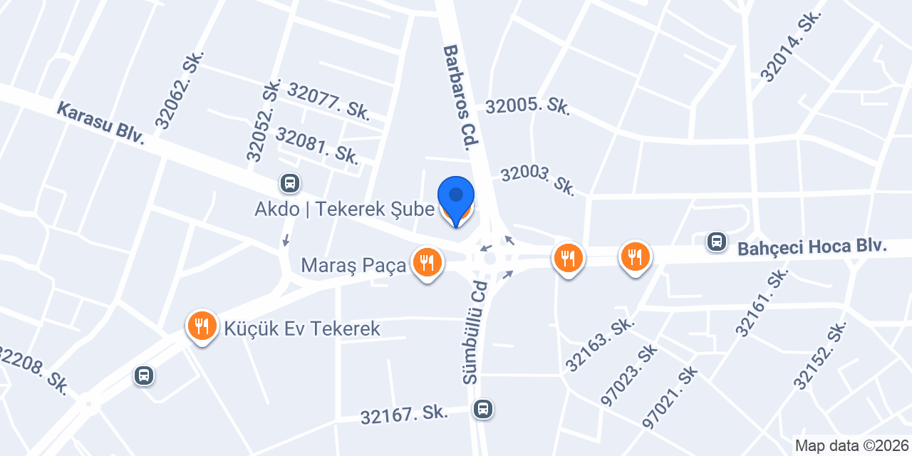 Akdo | Tekerek Şube konumu