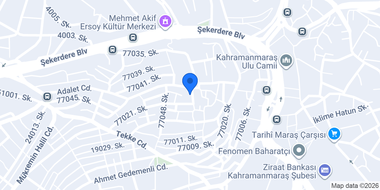 Tekke Hamami konumu