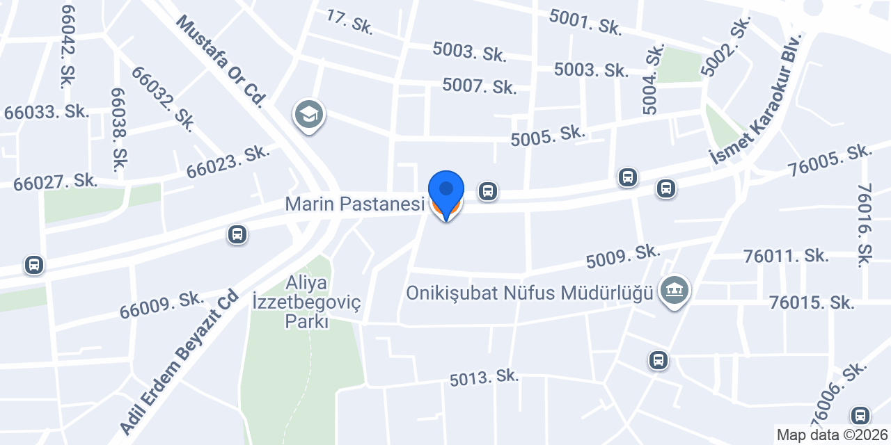 Marin Pastanesi konumu