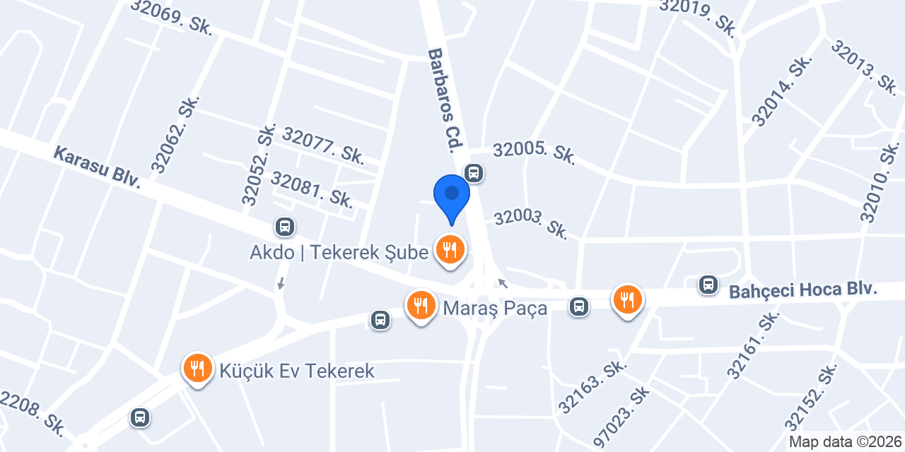 Kahramanmaraş Celal Tekiş Kurs Merkezi konumu