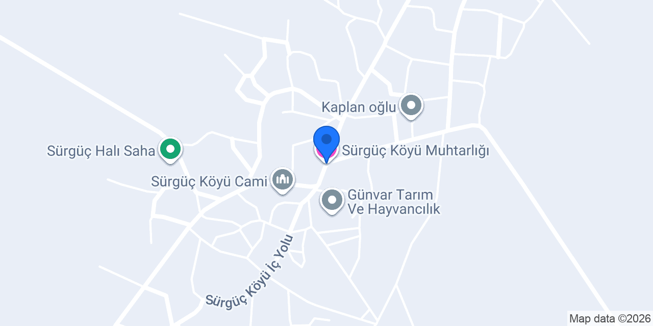 Sürgüç Köyü Muhtarlığı konumu