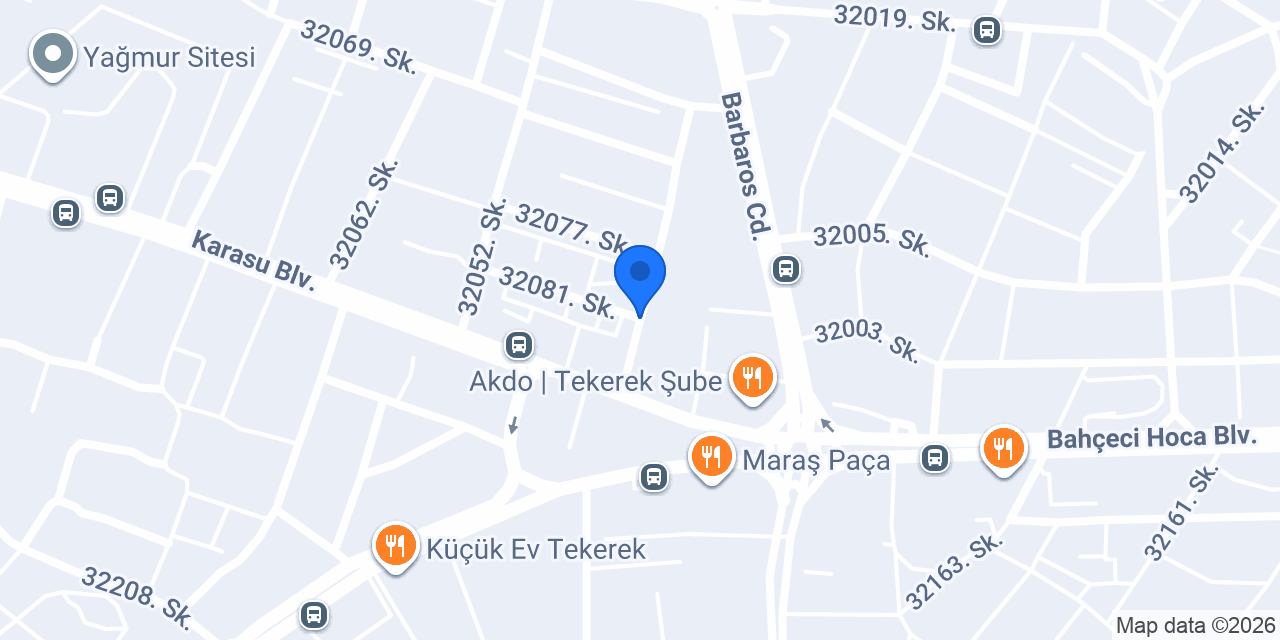 Tekerek Akdo Taksi konumu