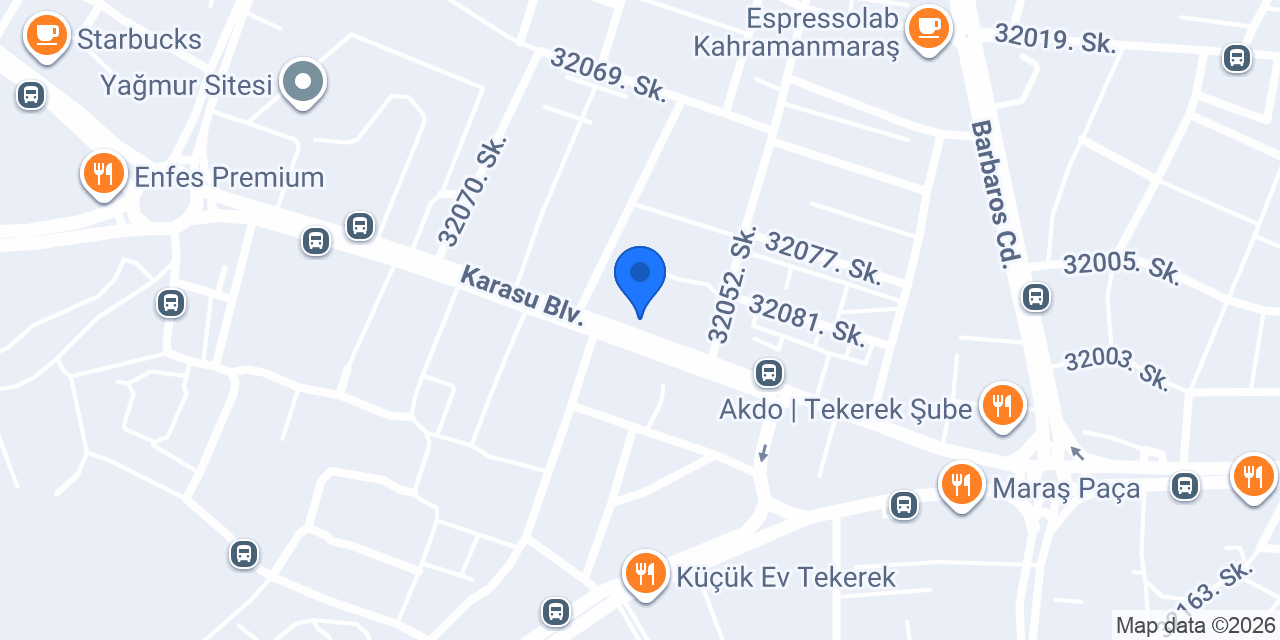 Feyza Kuyumculuk Tekerek konumu