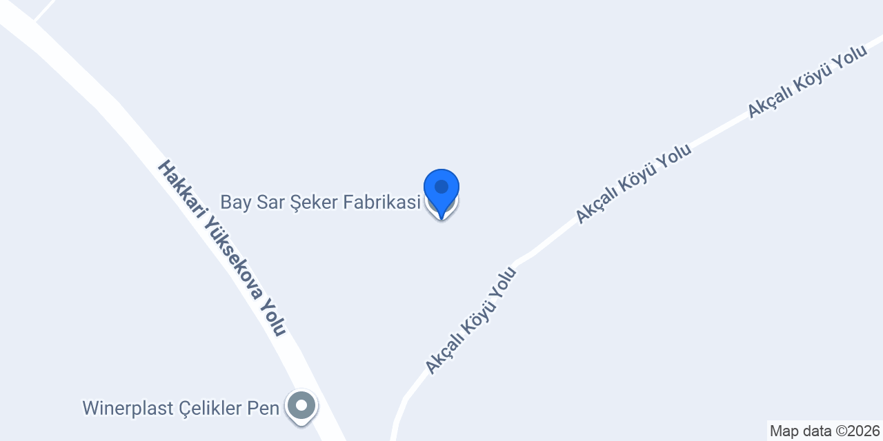 Bay Sar Şeker Fabrikasi konumu