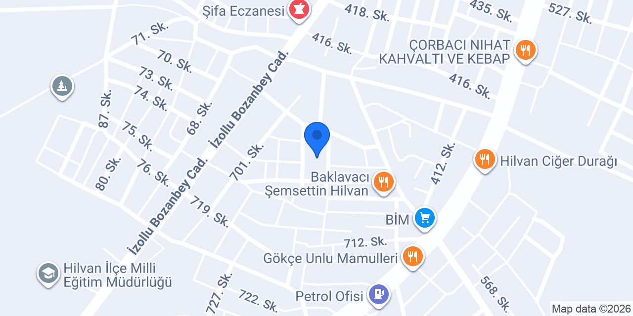 Hilvan Adliyesi konumu