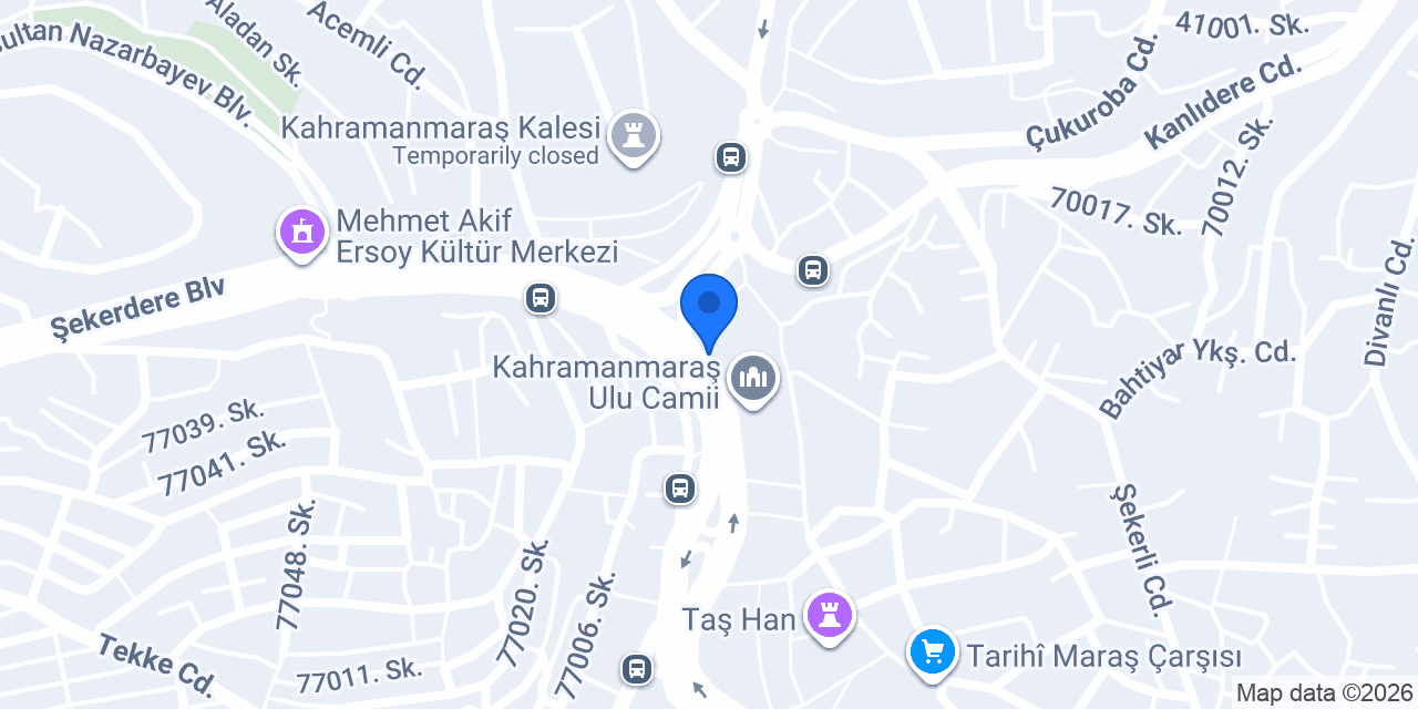 K.Maraş Fatih Taksi konumu