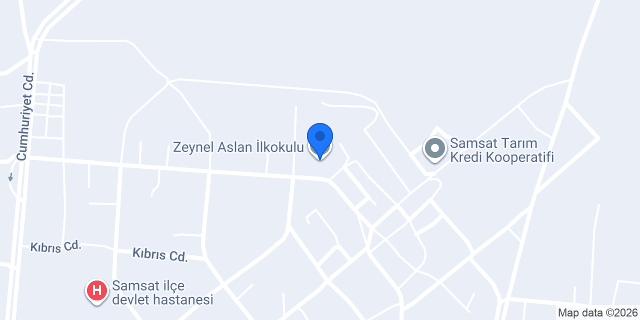 Zeynel Aslan İlkokulu konumu