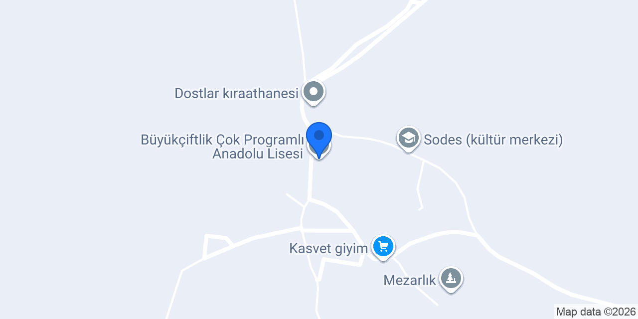 Büyükçiftlik Çok Programlı Anadolu Lisesi konumu