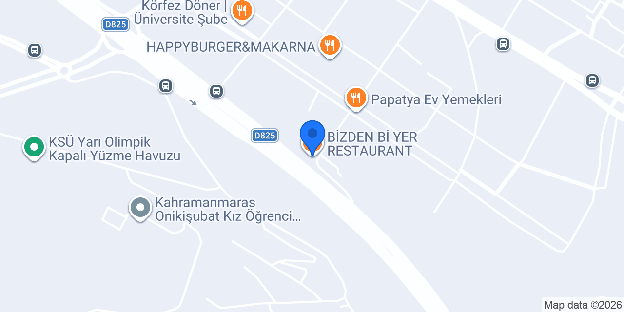 BİZDEN Bİ YER RESTAURANT konumu