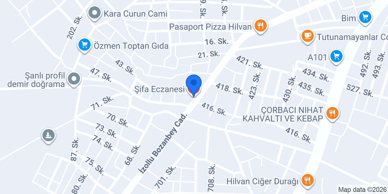 Şifa Eczanesi konumu