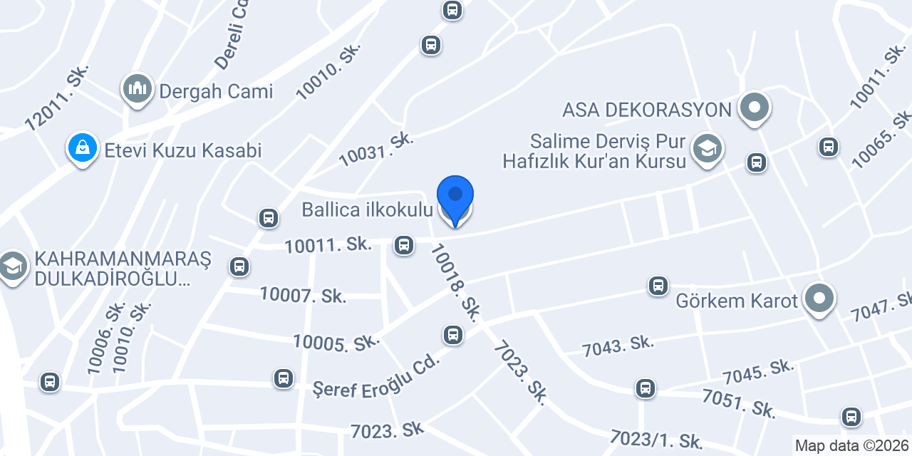 Ballica ilkokulu konumu