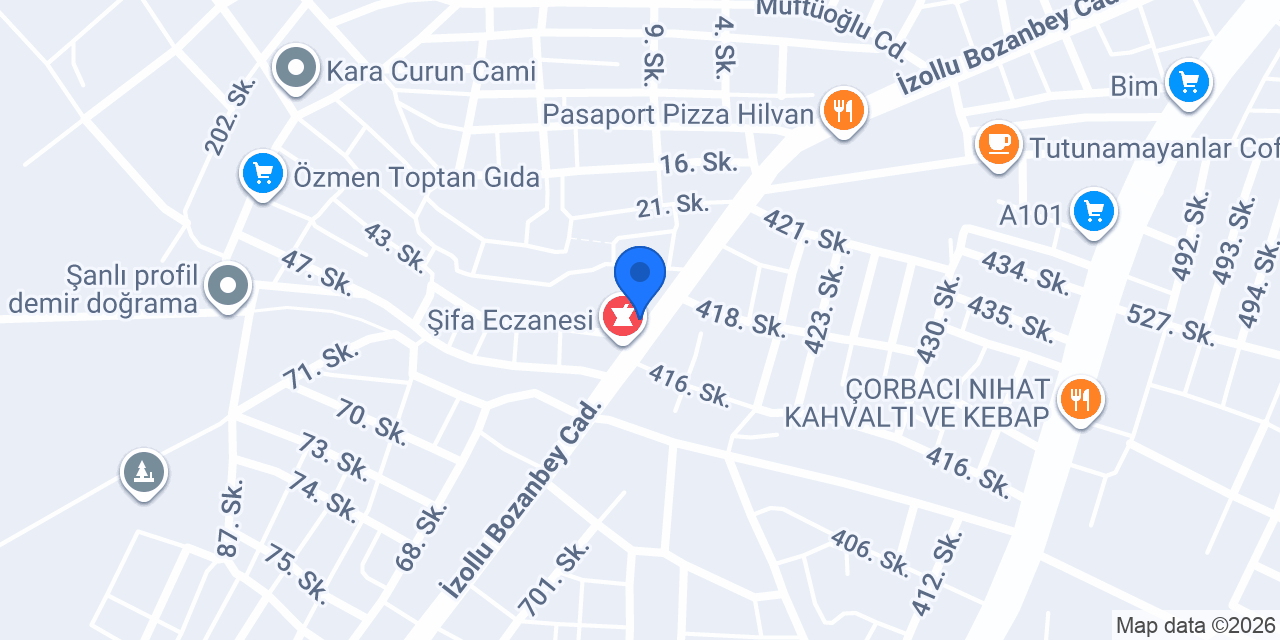 Halkbank Hilvan Şubesi konumu