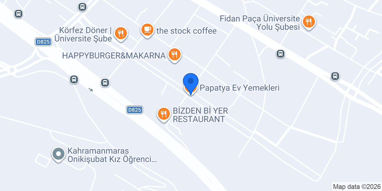 Papatya Ev Yemekleri konumu