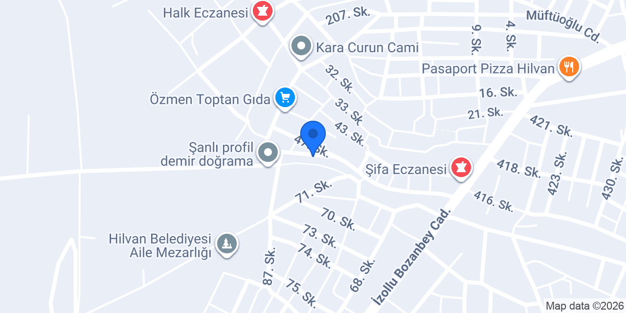 EMİNLER TİCARET (Hilvan Hırdavat) konumu