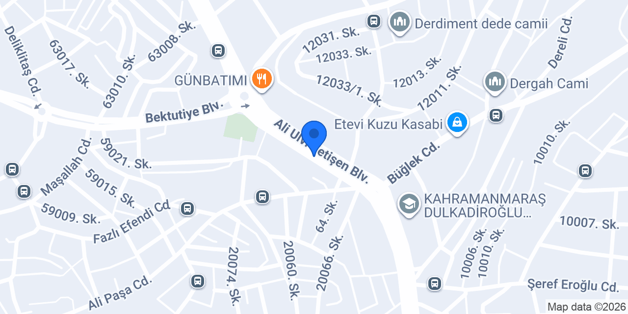 Dulkadiroğlu Merkez Taksi konumu
