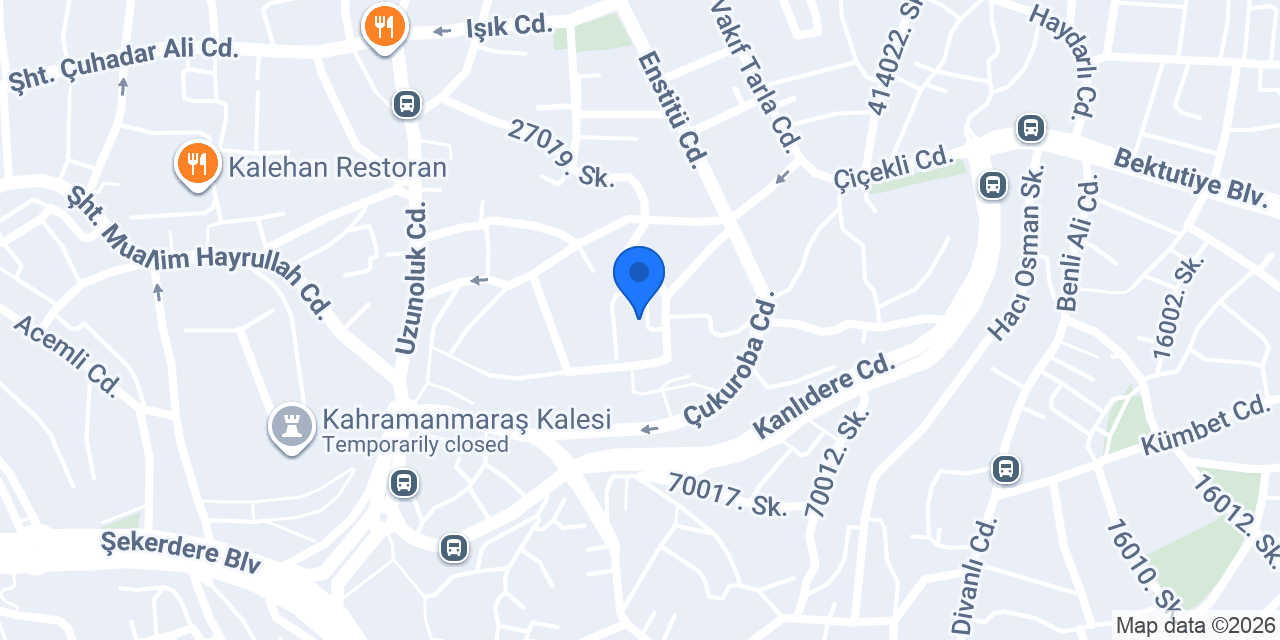 Kahramanmaraş Ortaokulu konumu