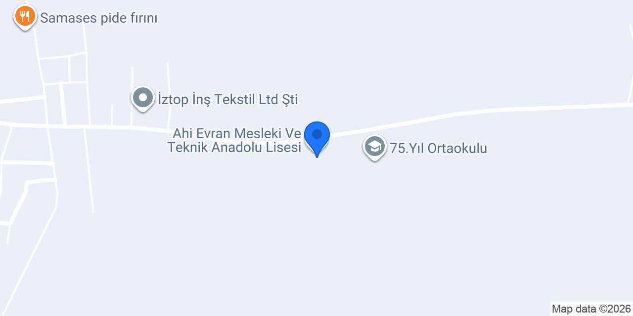 Ahi Evran Mesleki Ve Teknik Anadolu Lisesi konumu