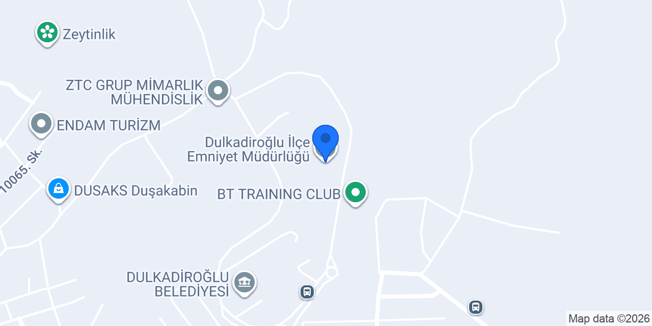 Dulkadiroğlu İlçe Emniyet Müdürlüğü konumu