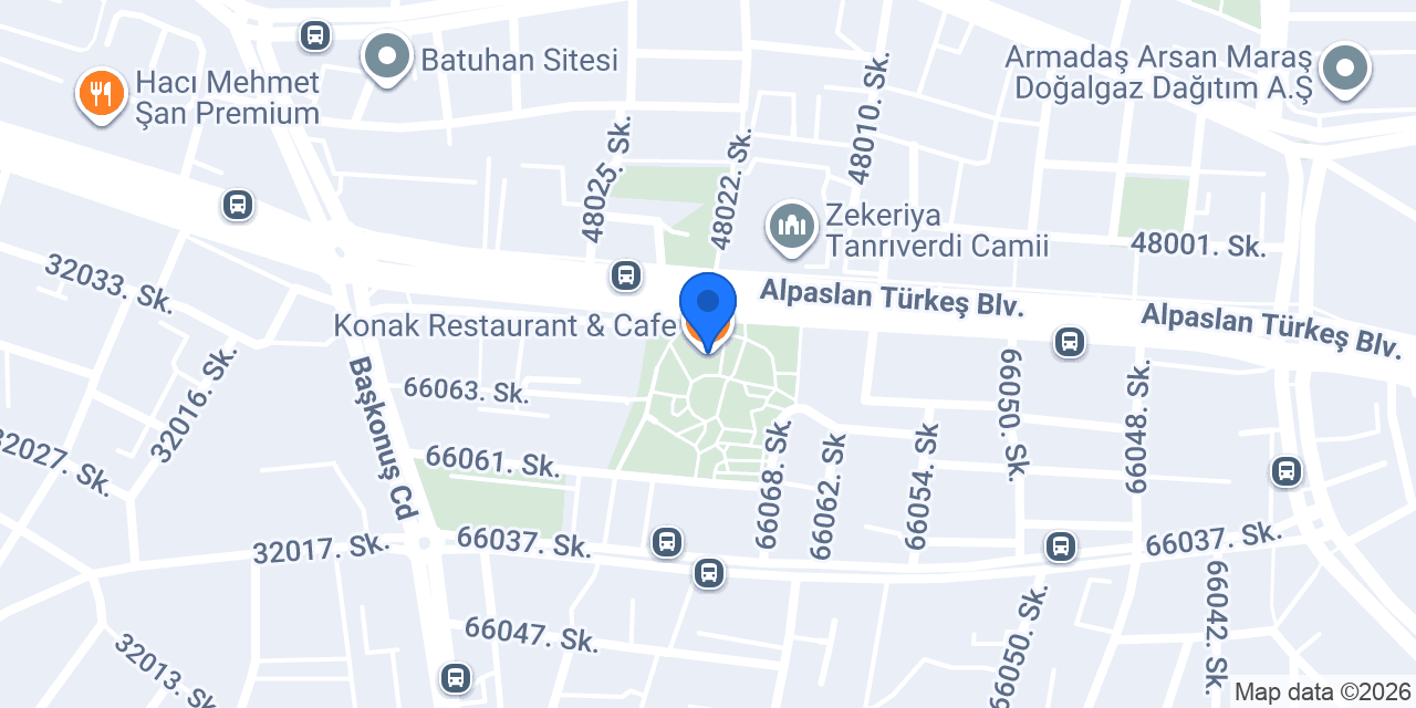 Konak Restaurant & Cafe konumu